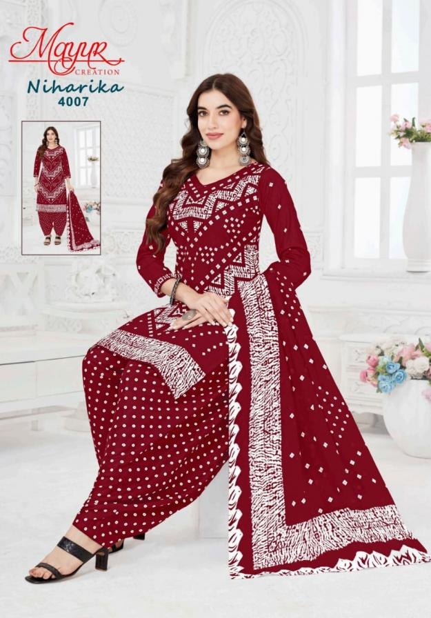 mayur niharika vol 4 series 4001-4010 FANCY wholesale suit  
