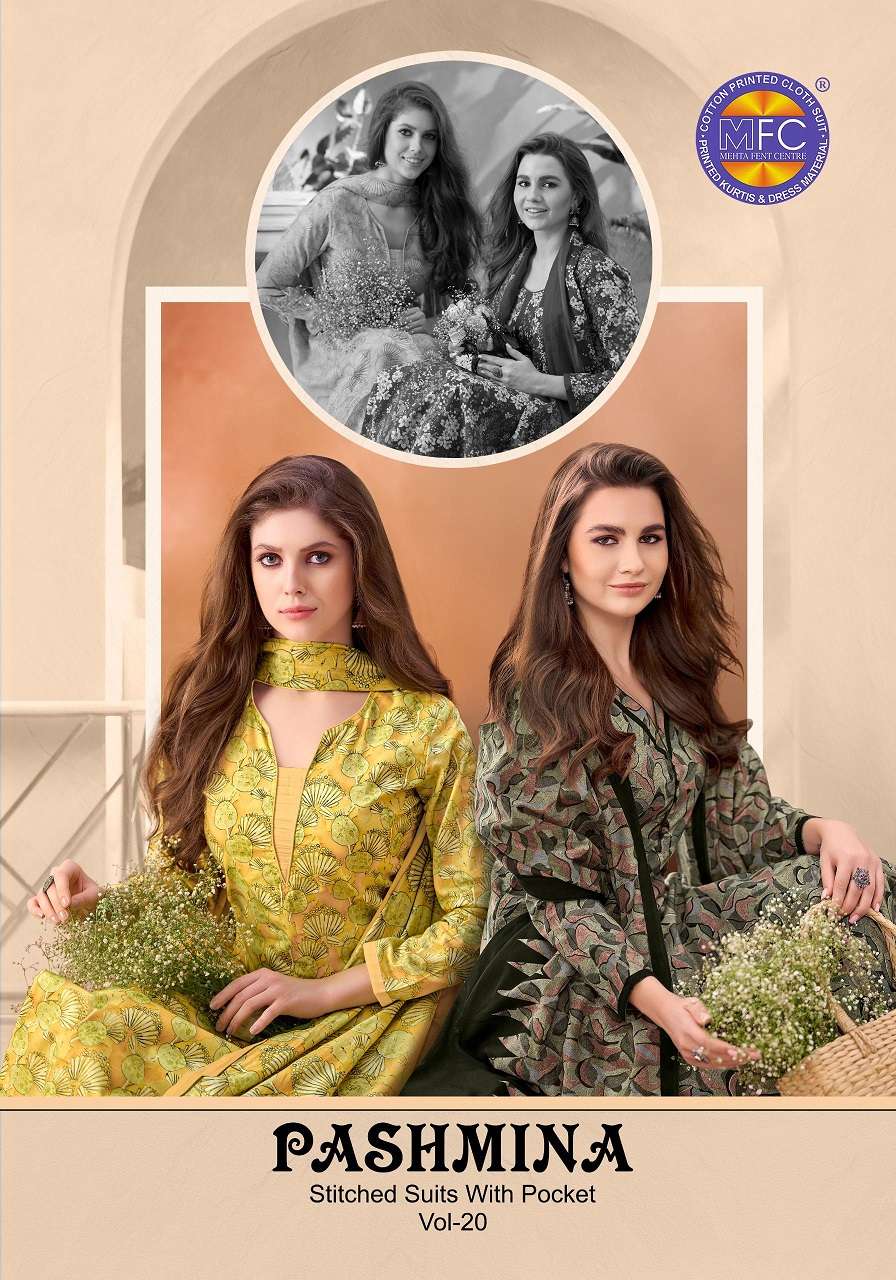 Mfc Pashmina Vol-20 series 20001-20020 Heavy Cotton wholesale suit