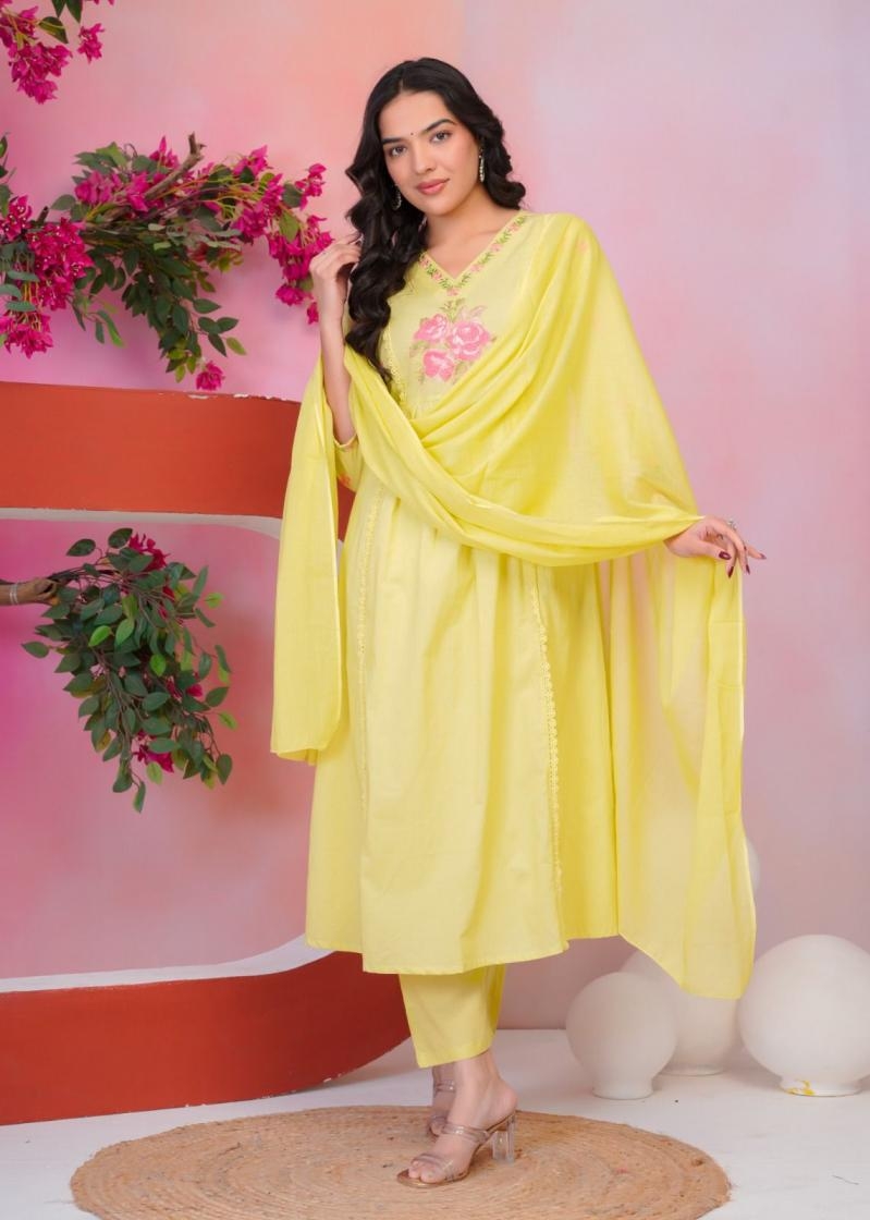 modern cotton fully stitch unique combo 3pcs dress