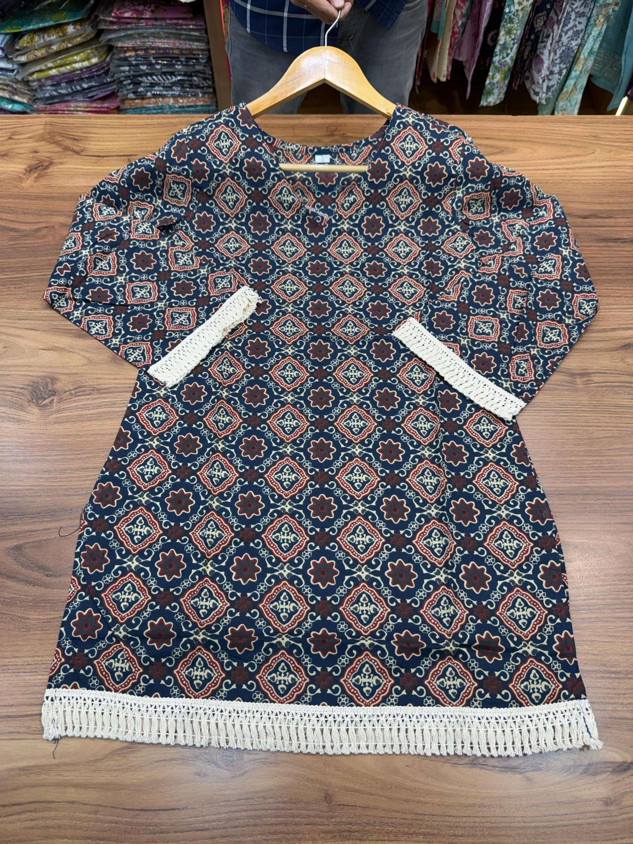 modern cotton readymade fancy combo short kurti