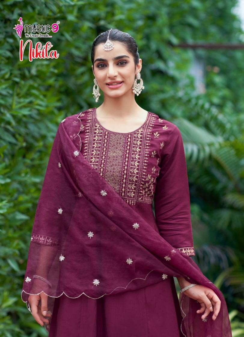 mystic9 nikita vol 1 series 1001-1008 roman silk readymade suit 