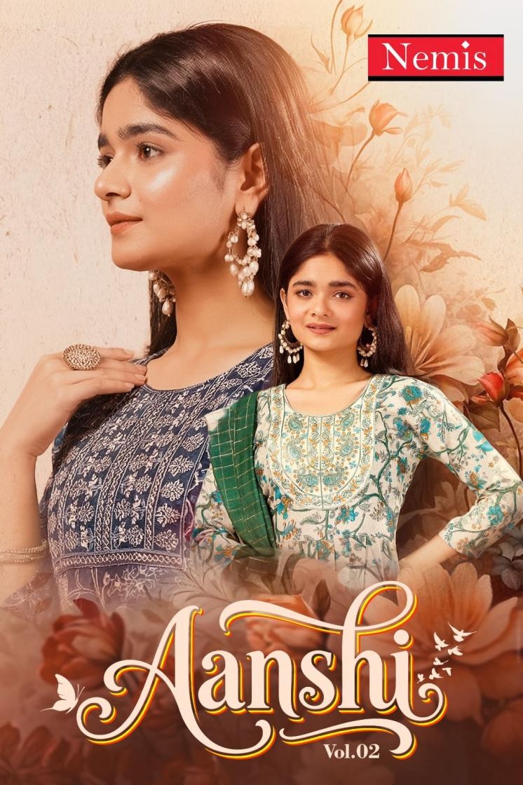 nemis aanshi vol 2 series 2001-2008 capsule foil print readymade suit 