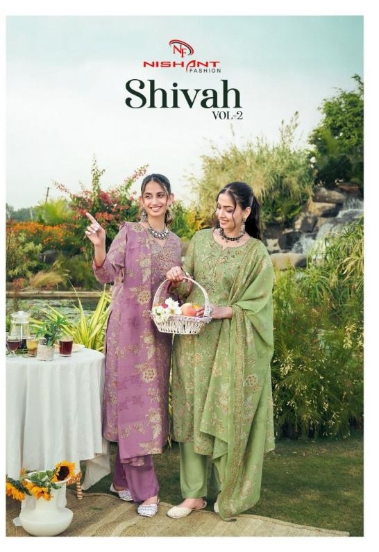 nishant fashion shivah vol 2 series 122001-122008 modal silk wholesale suit