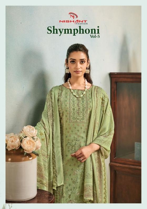 nishant fashion shymphoni vol 5 series 127001-127006 viscose simar muslin