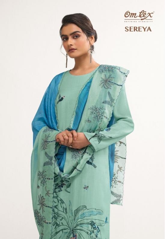 omtex sereya series 12051 cotton silk wholesale suit 