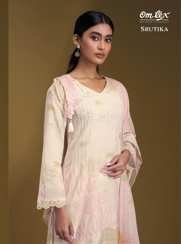 omtex srutika series 12021 mul chanderi silk wholesale suit 