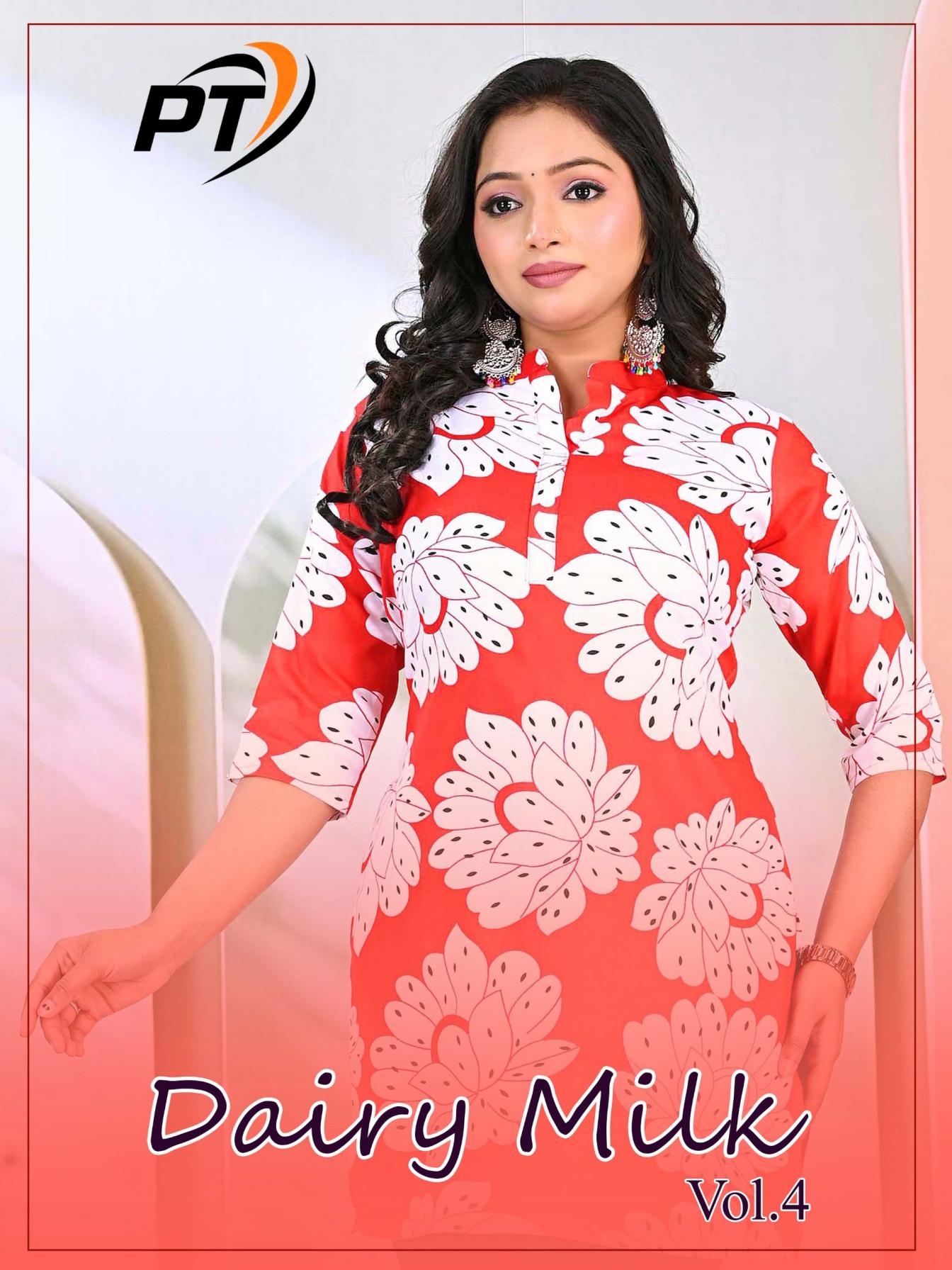 padmavati dairy milk vol 4 series 4001-4008 rayon wholesale kurti 