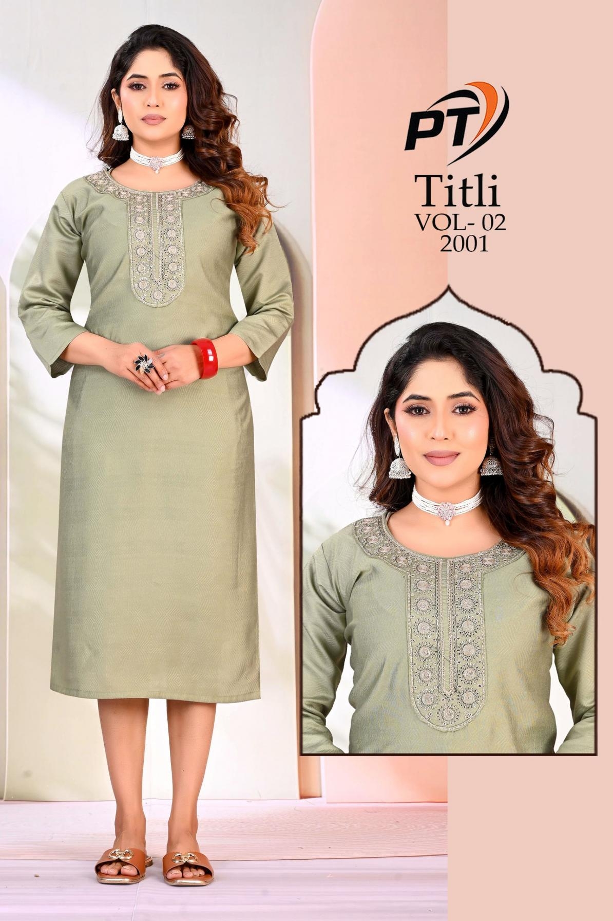 padmavati titli vol 2 series 2001-2012 rayon dobby wholesale kurti