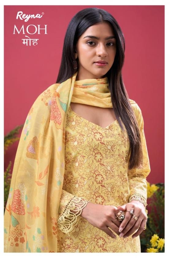 reyna moh series 10348-10351 cotton block print wholesale suit