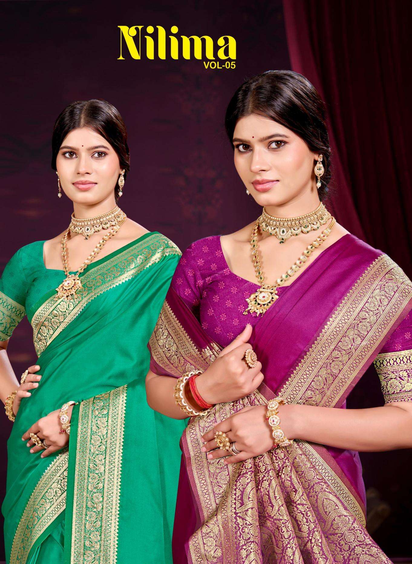 Sangam Prints Bunawat - Nilima 05 series 1001-1004 Silk Woven Work Traditional Saree