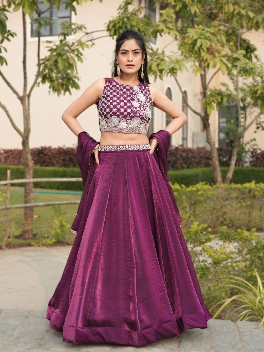 sangria grtn8123 fandy beads work stitch lehenga unstitch blouse dupatta