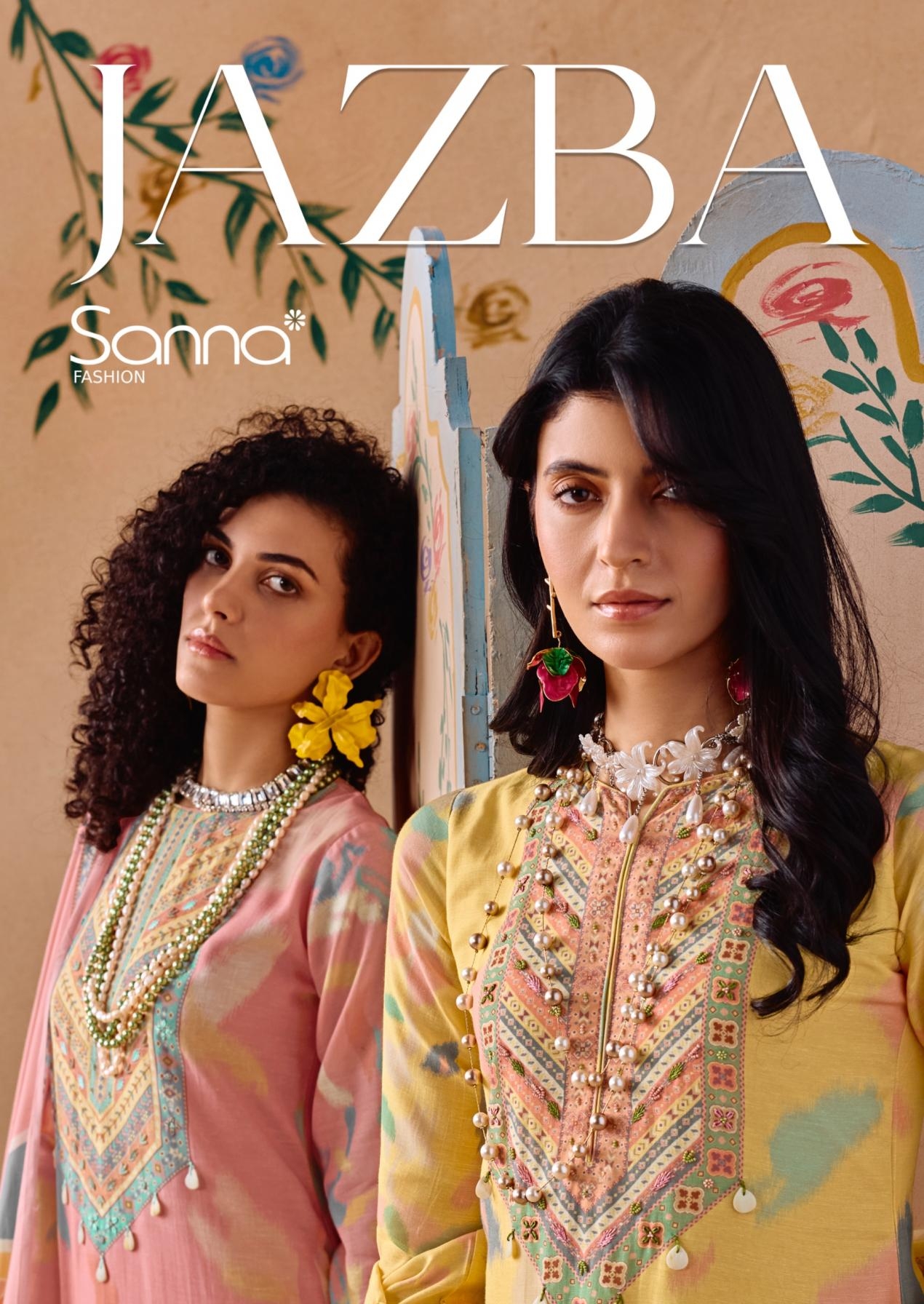 sanna fashion jazba series 11119-11124 linen digital  wholesale suit