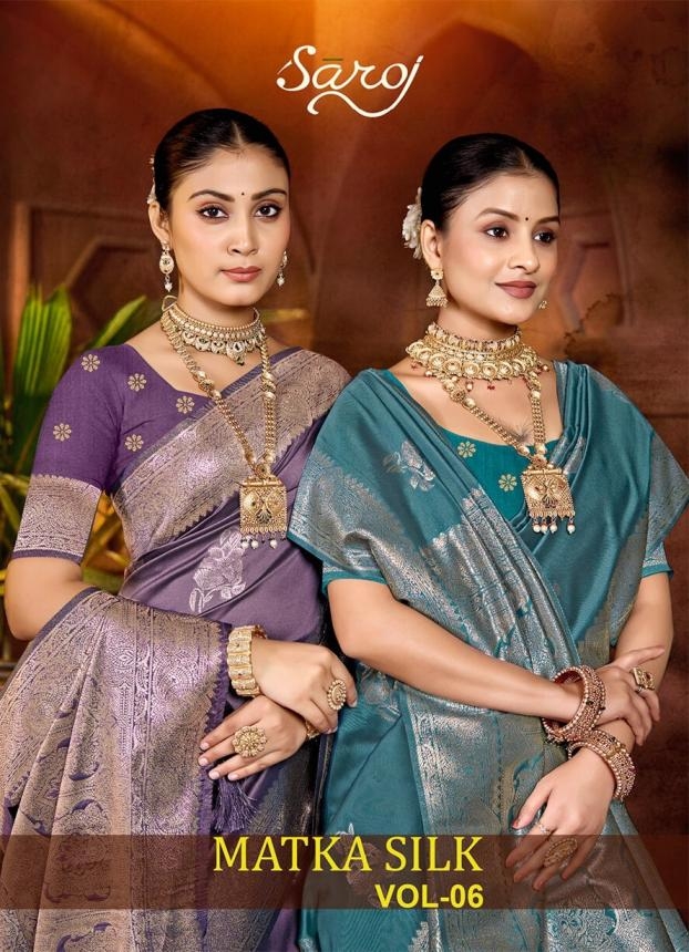 Saroj Matka silk vol.6 series 1001-1004 50*600 Silk saree
