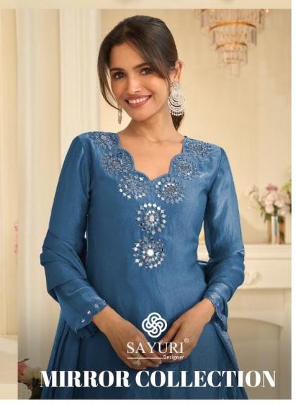 sayuri designer mirror collection 10303 tora silk wholesale readymade suit
