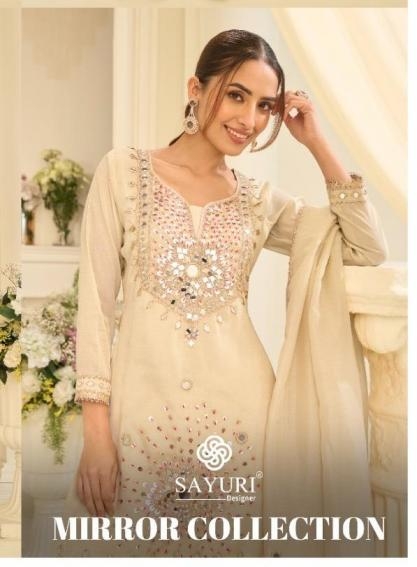 sayuri designer mirror collection 10312 simar silk readymade sharara suit 