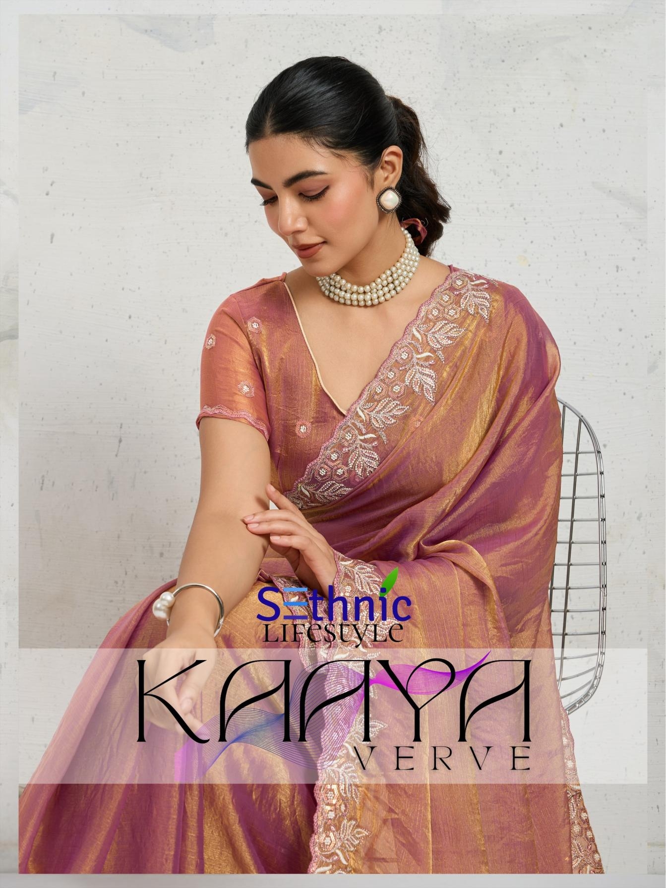 sethnic lifestyle kaaya series 11001-11004 verve chiffon velvet saree