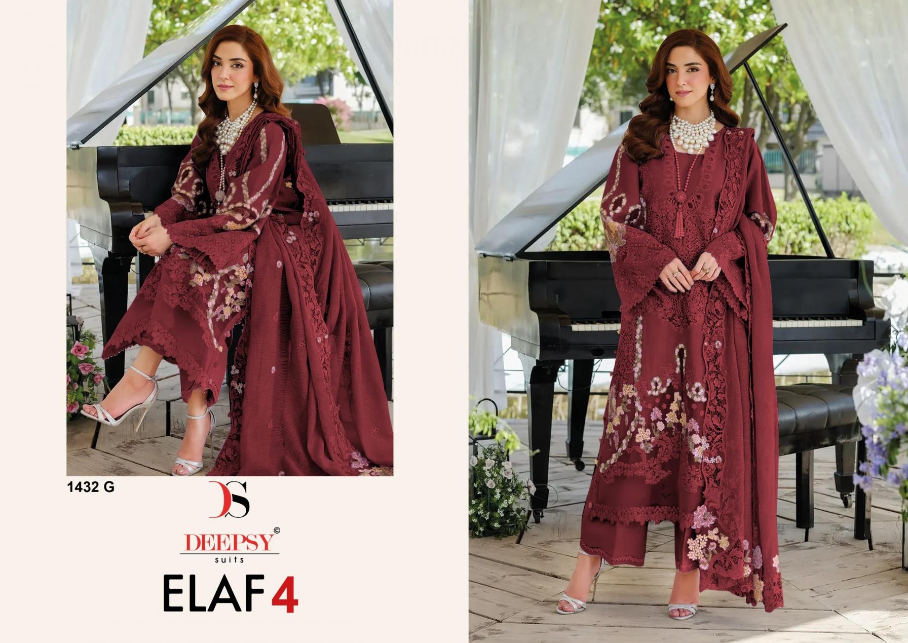 shree fabs maria b flora vol 4 series 4001-4007 cotton pakistani suits