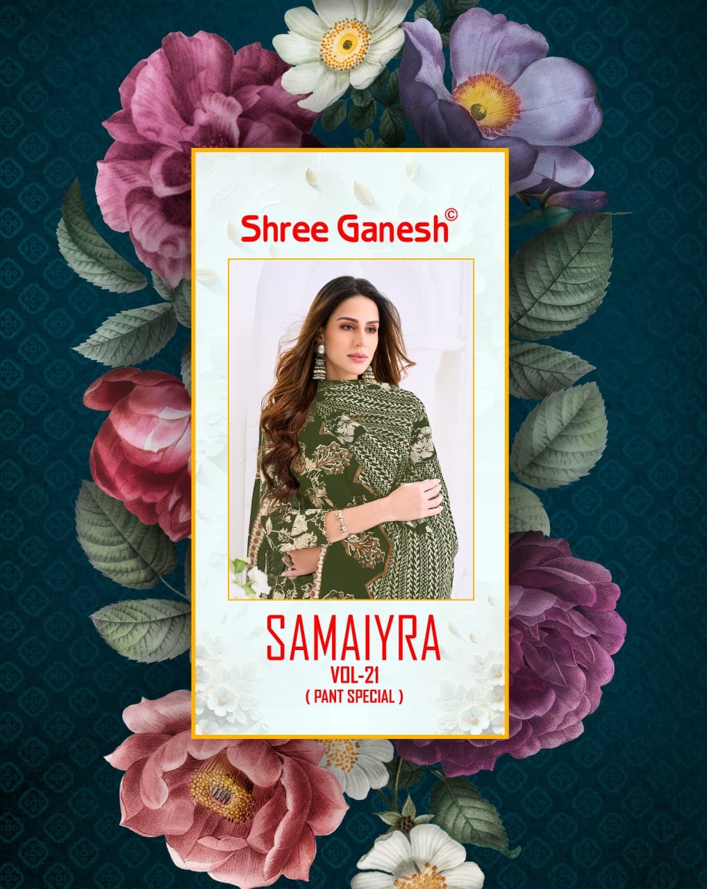 Shree Ganesh Samaiyra Vol-21 series 3101-3120 Heavy Cotton wholesale suit