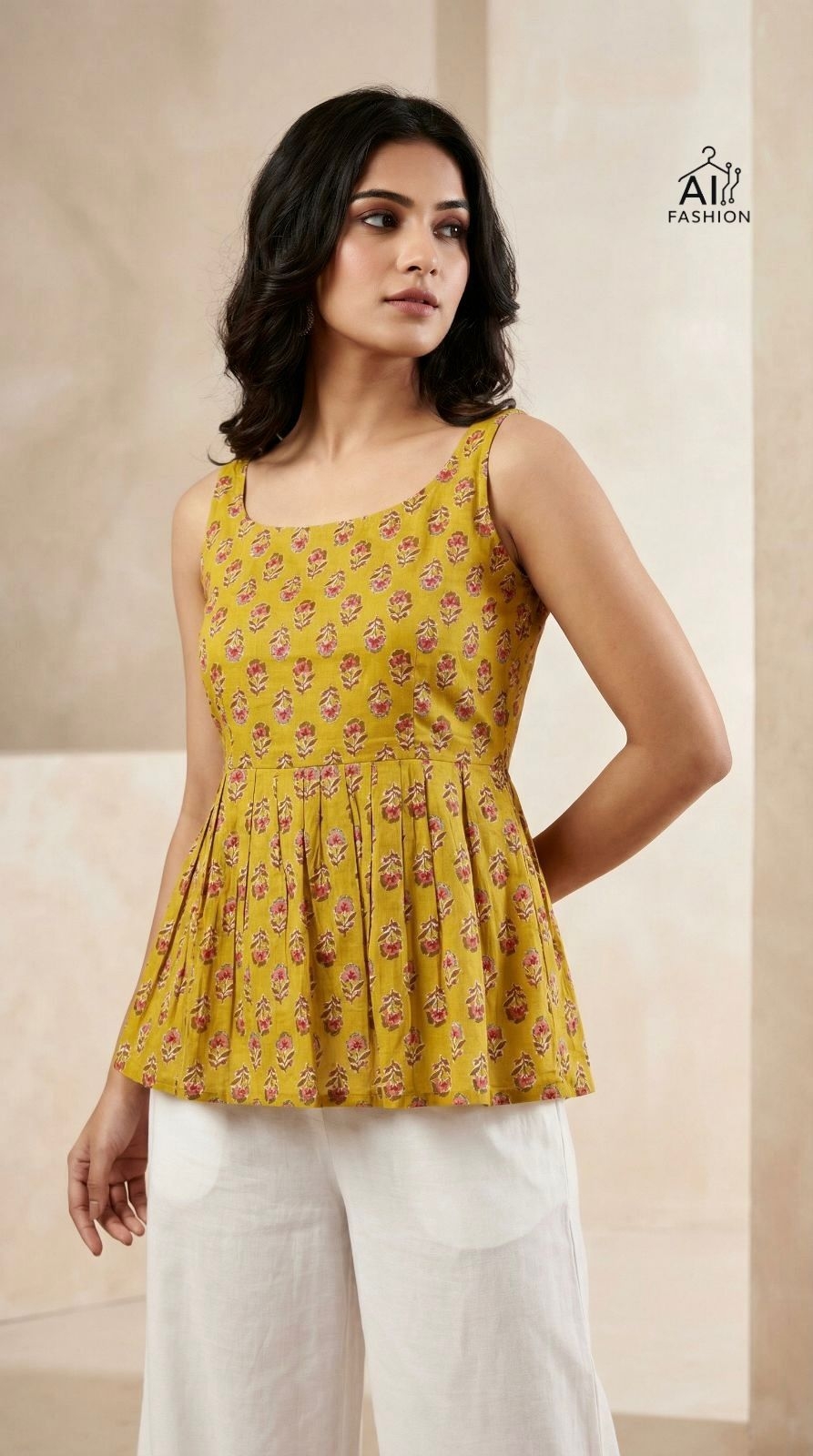 Summer tops Cotton Printed Short Length Top for this summer season