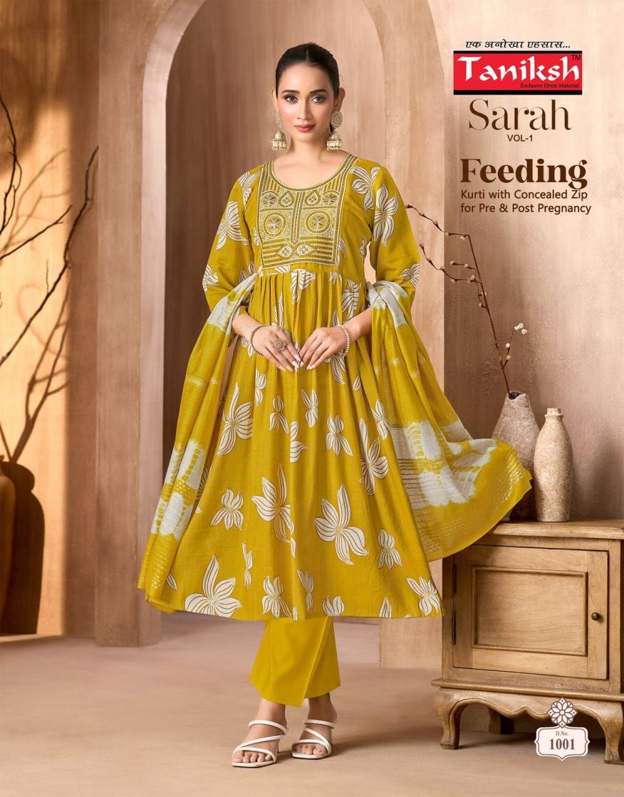 taniksh sarah vol 1 series 1001-1008 vertical wholesale readymade suit 