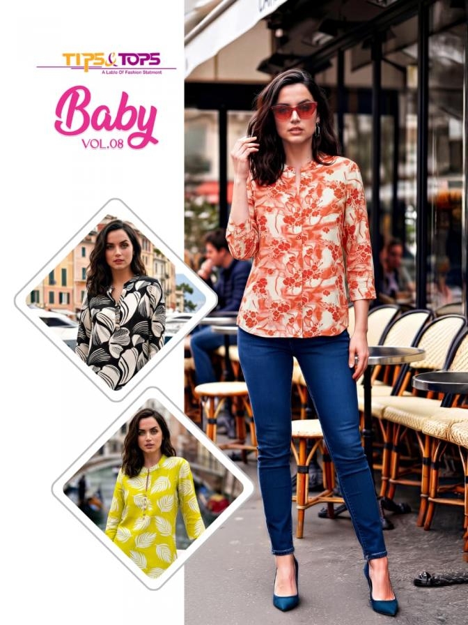 tips & tops baby vol 8 series 101-109 rayon wholesale tops