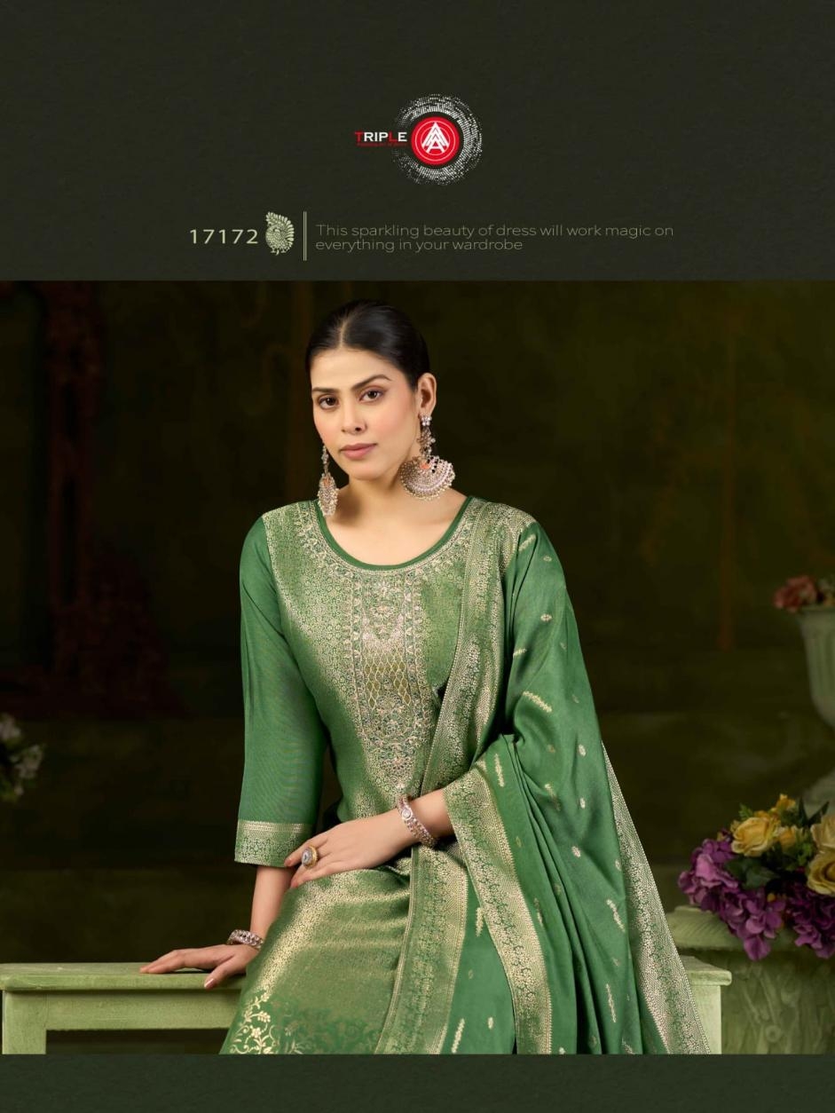 triple a debotri vol 3 series 17171-17176 muslin jacquard wholesale suit 