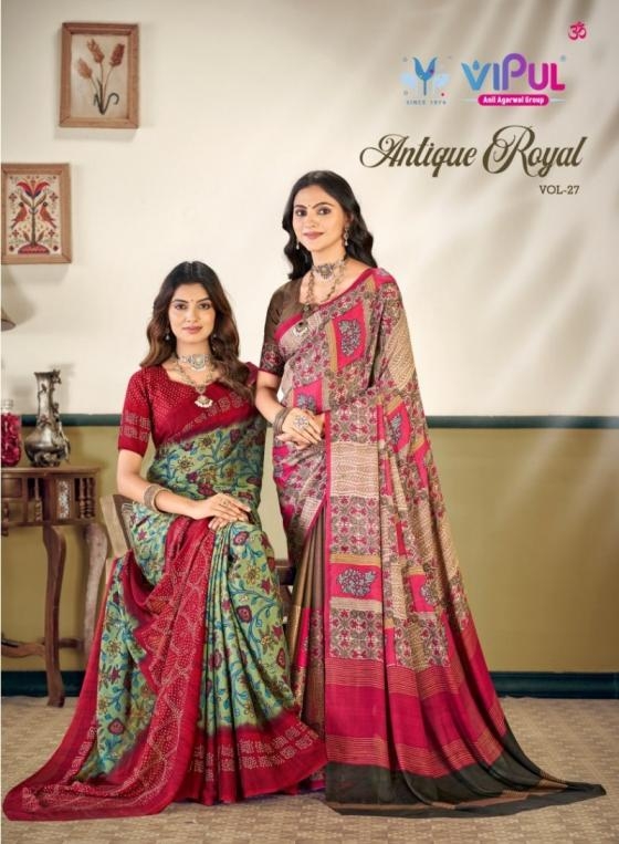 vipul antique royal vol 27 series 93906-93927 soft silk saree