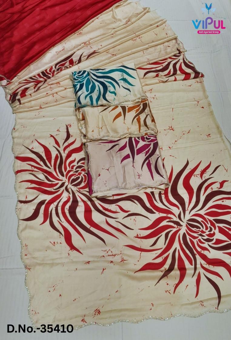 vipul elliza series 35410-35419 satin silk wholesale saree