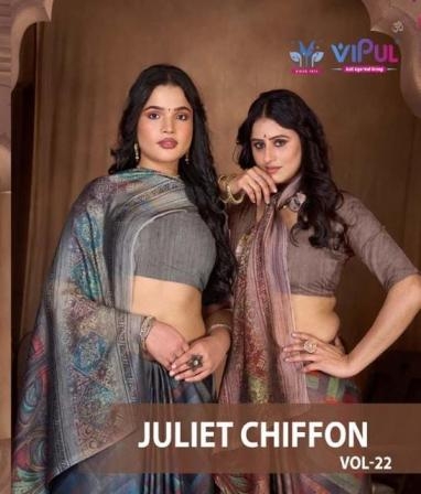 vipul juite vol 22 93735 colours chiffon saree wholesaler