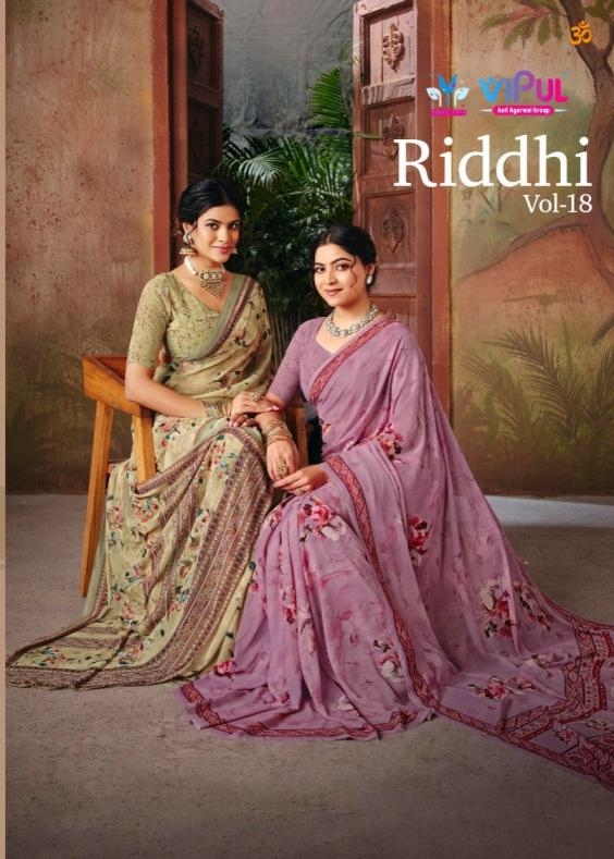 vipul raddhi vol 18 series 93474-93482 shop trendy georgette saree 