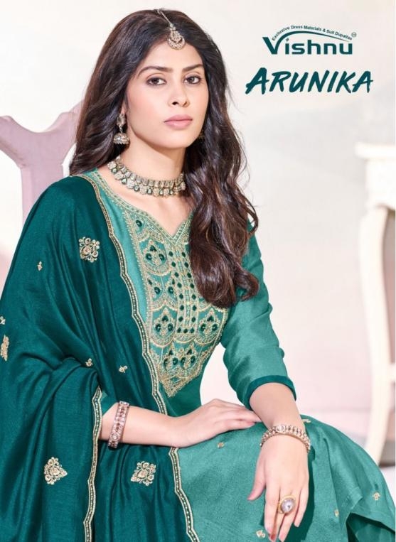 vishnu arunika series 68001-68012 vichitra silk wholesale suit 