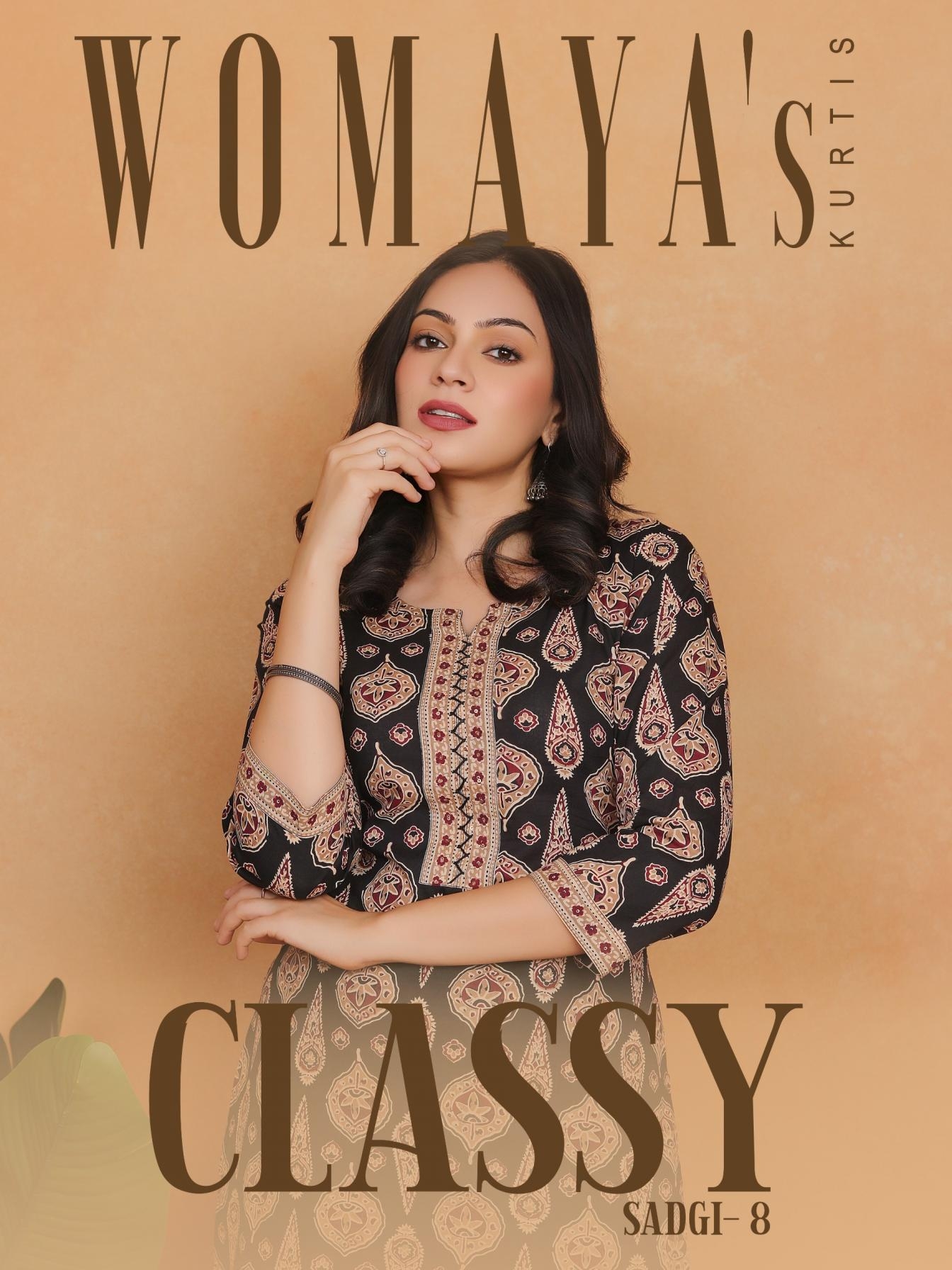 womayas classy sadgi vol 8 series 3231-3234 cotton readymade suit