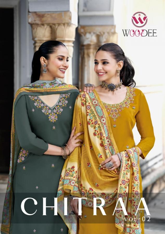 woodee chitraa vol 2 series 2001-2006 Premium quality Rayon readymade suit
