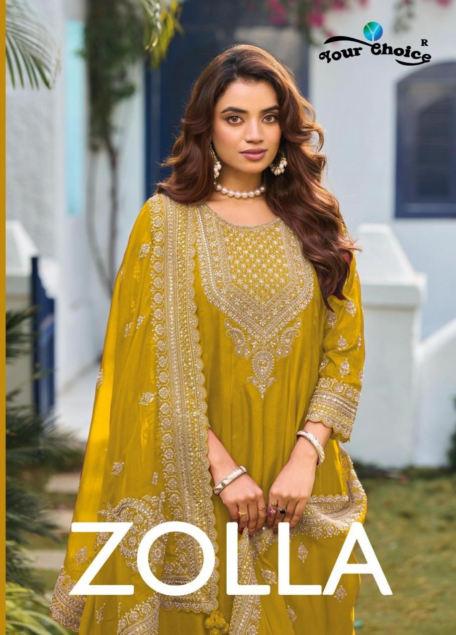 your choice zolla series 1001-1004 chinon wholesale readymade suit 