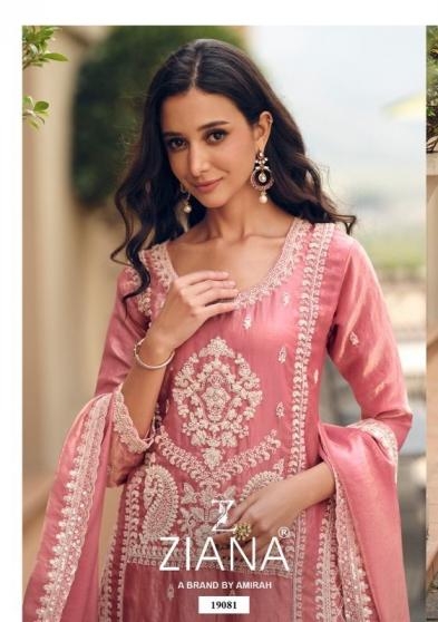 ziana 19081 fandy silk readymade designer combo pakistani dress