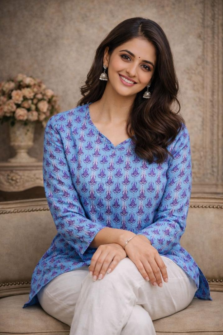 aawiya rj 27 pretty look muslin readymade short kurti for girls