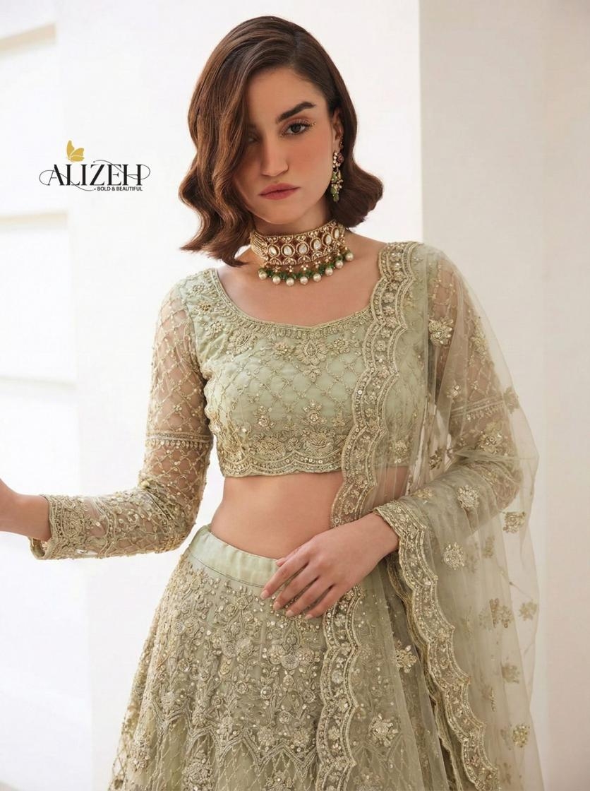 alizeh 1081 butterfly net chaniya choli with dupatta