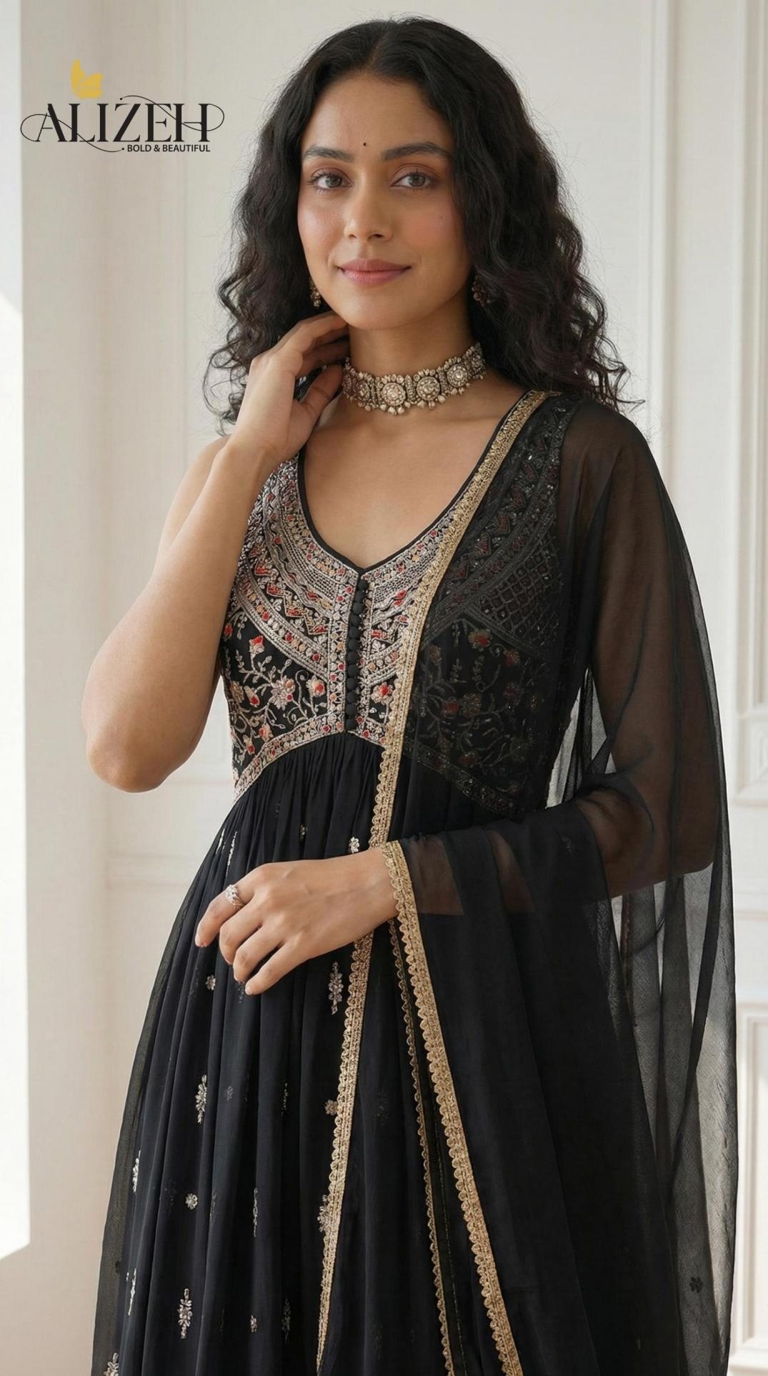 alizeh series 7062-7065 georgette readymade pakistani party wear salwar kameez