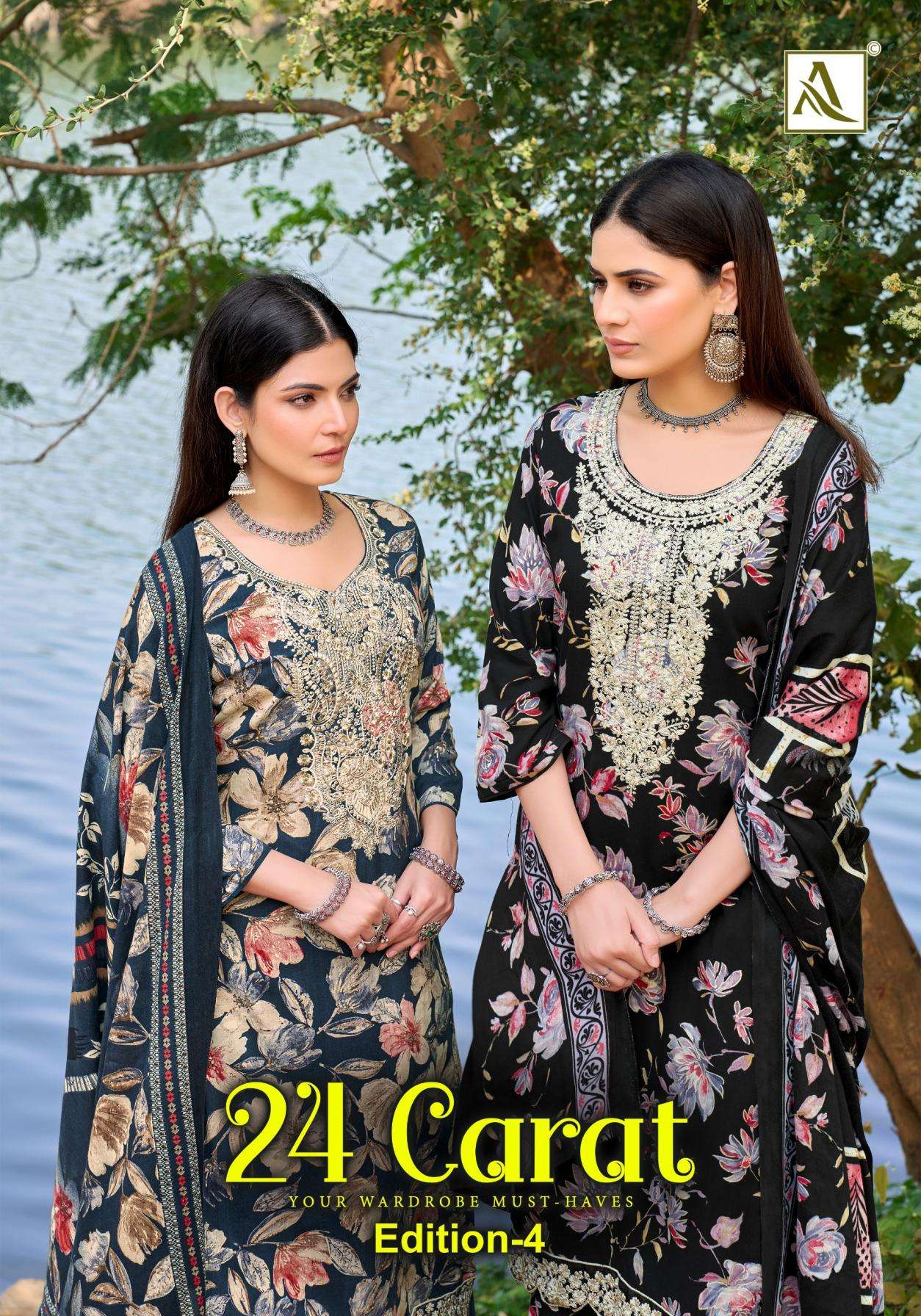 alok 24 carat vol 4 series 2227103901 to 2227103906 viscose rayon unstitch pakistani salwar kameez in wholesale surat