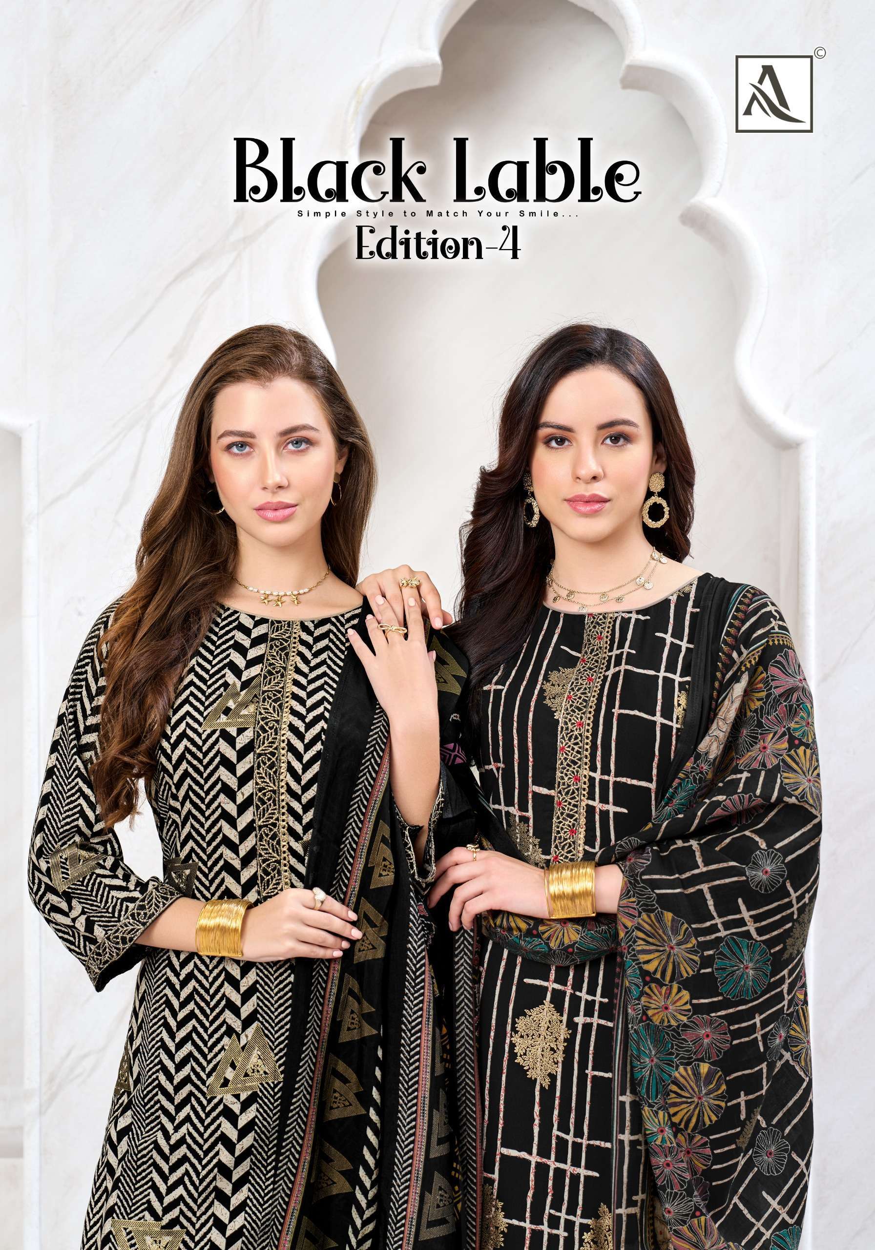 Alok Suits Black Lable Vol-4 series 2250106001-2250106006 Pure Viscose Reyon suit
