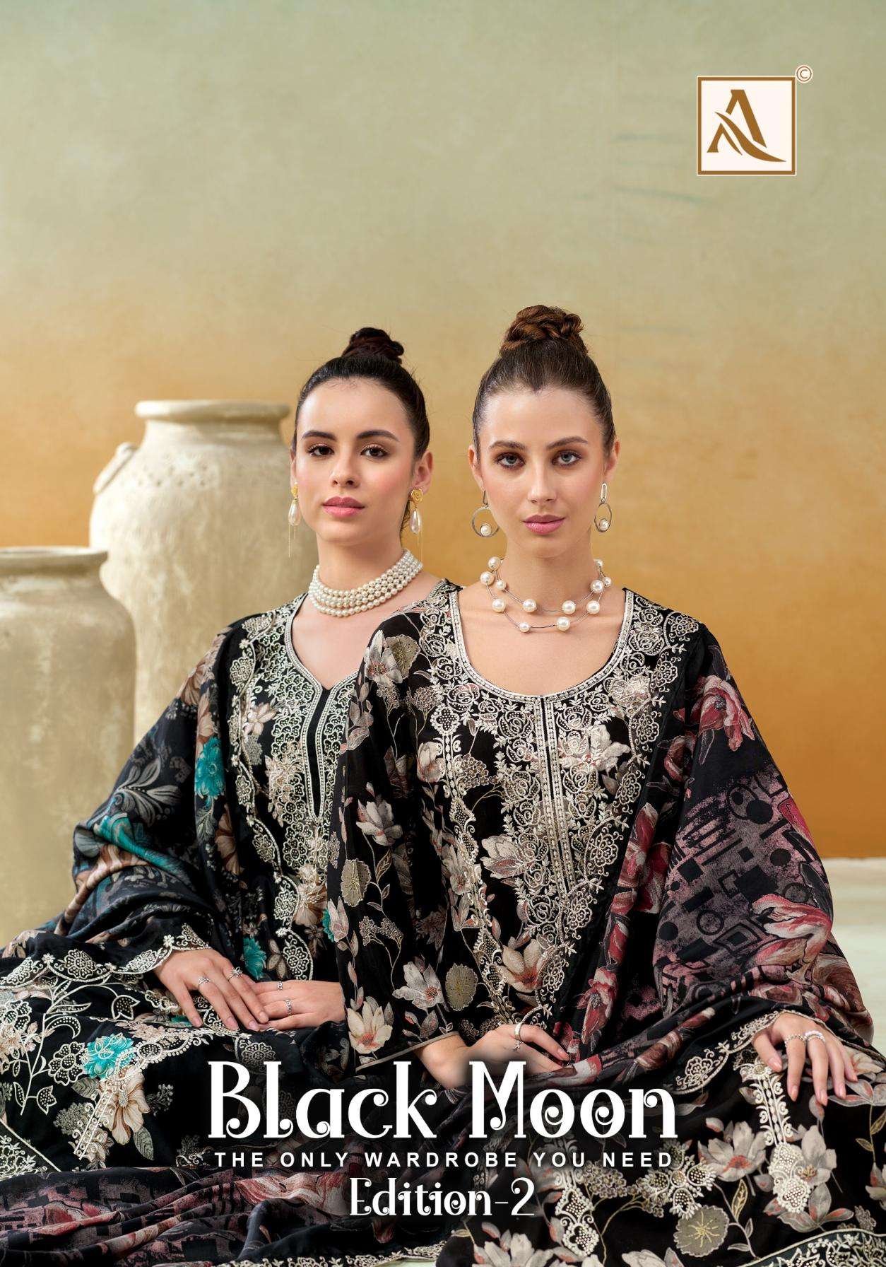 alok suits black moon vol 2 series 2247104601-2247104606 Viscose Reyon wholesale suit