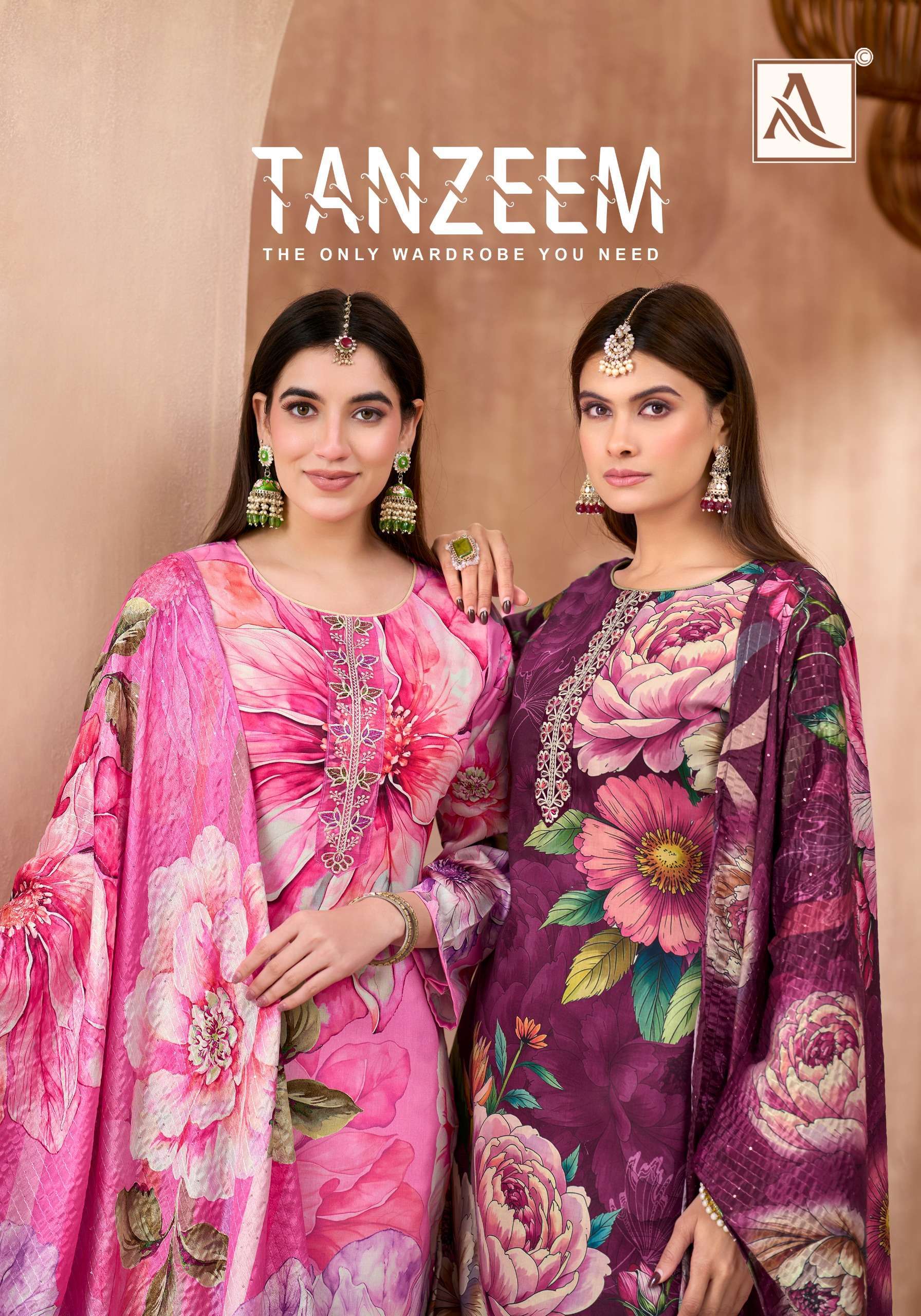 Alok Suits Tanzeem series 2201101401-2201101406 jam cotton wholesale suit 