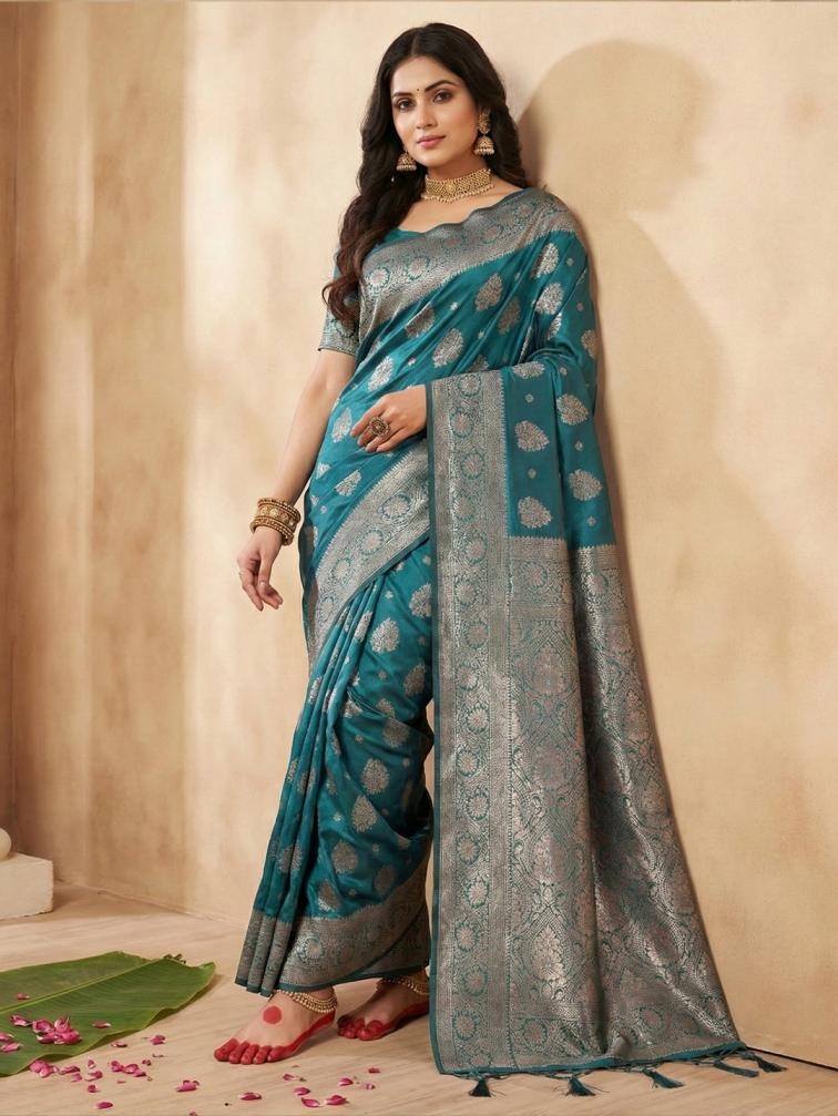 Astita AADYA SILK VOL 2 shree shyam fashion fancy designer Silk Blend fabric with Fancy latkan saree in wholesale surat