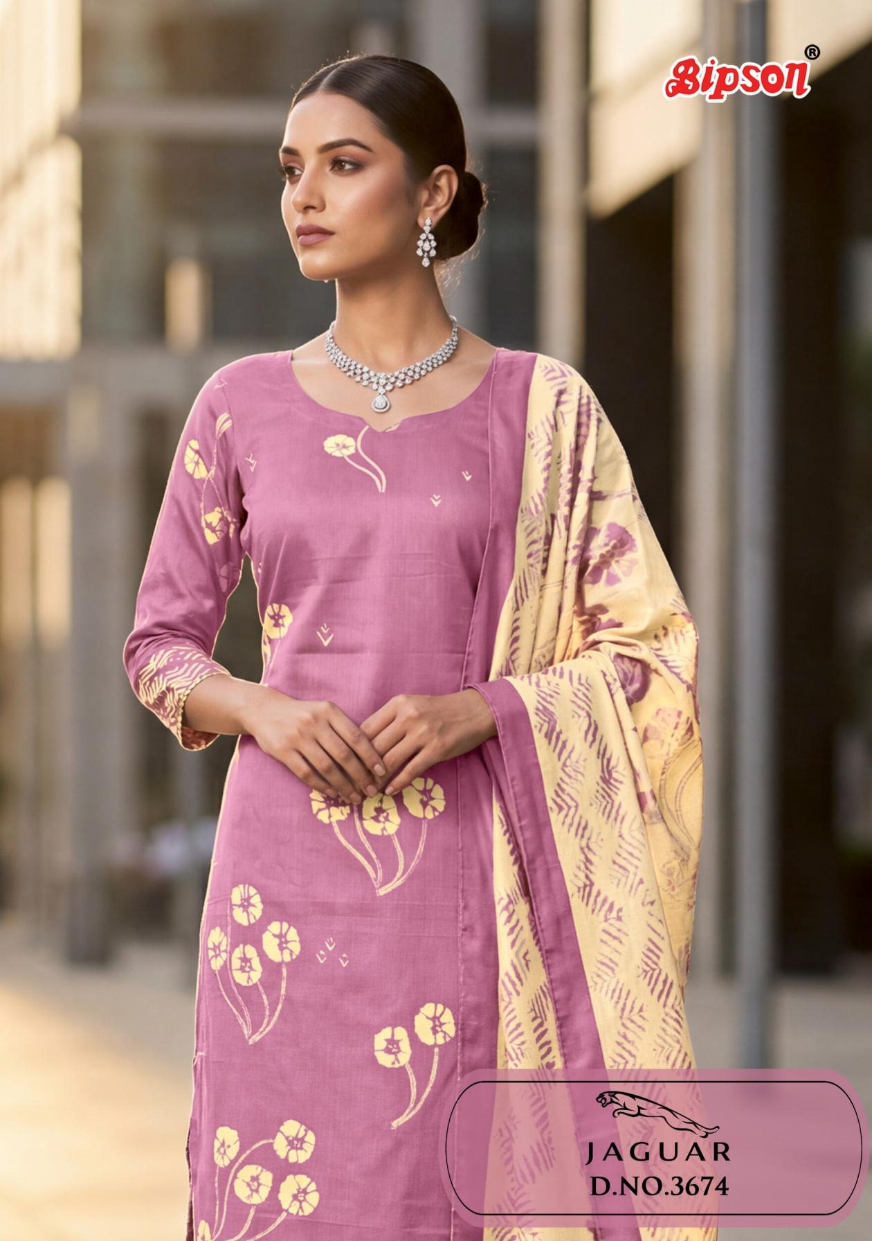 bipson jaguar 3674 Pure Fine  Muslin Discharge Print wholesale salwar kameez