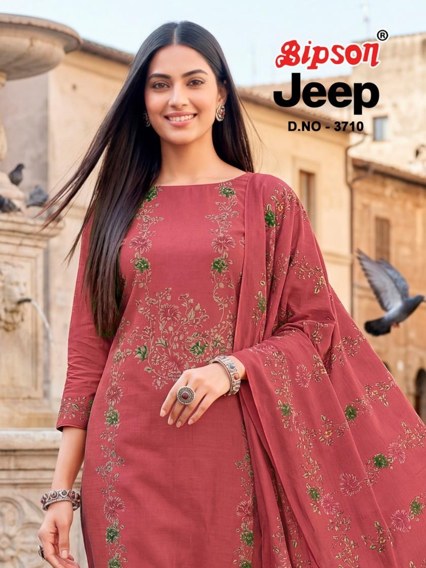 bipson prints jeep wranglar 3710 roman silk dress materials