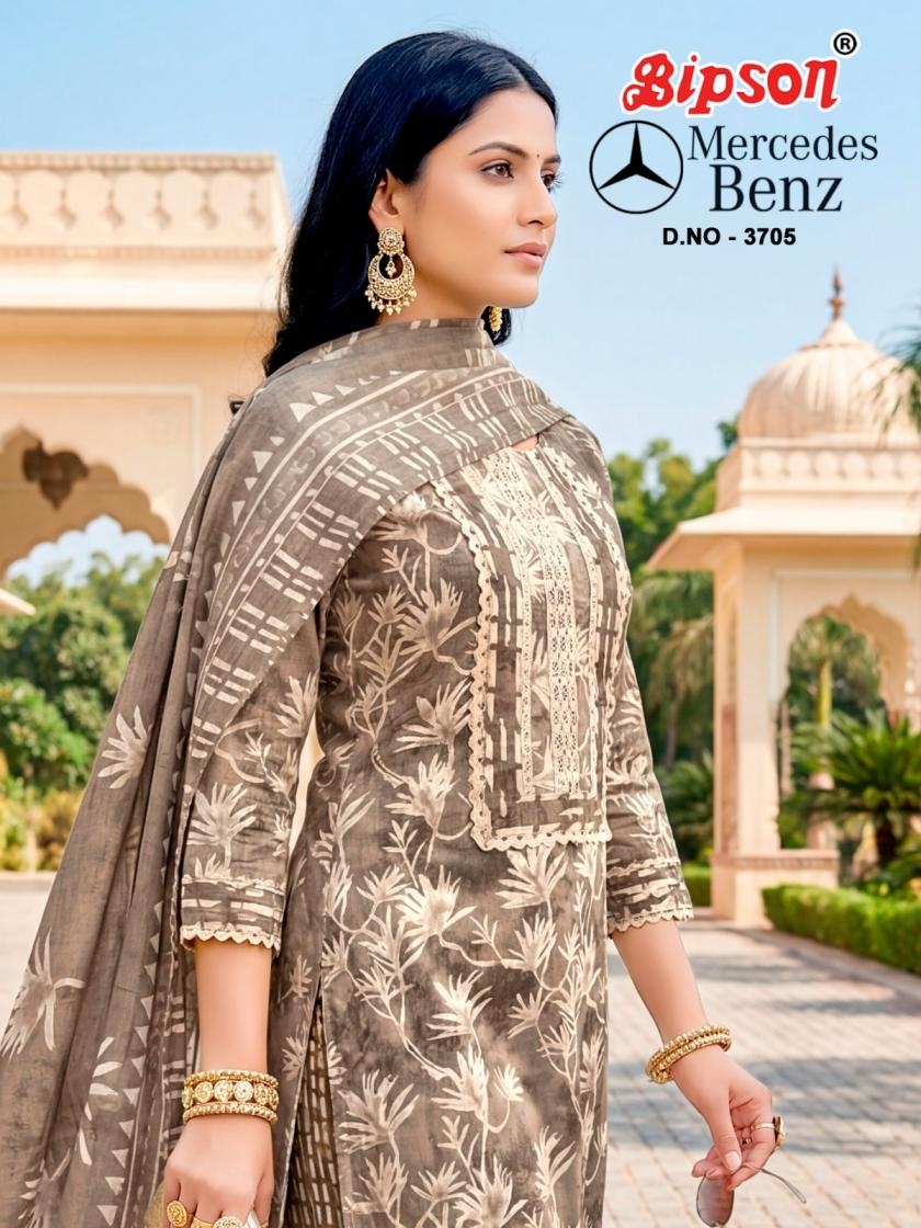 bipson prints mercedes benz 3705 A to C cotton salwar kameez in wholesale surat