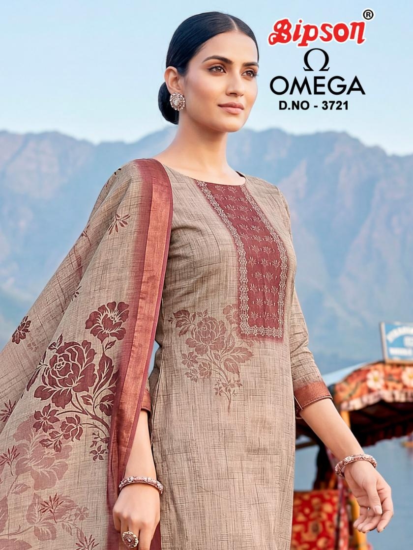 bipson prints omega 3721 linen digital print wholesale salwar kameez