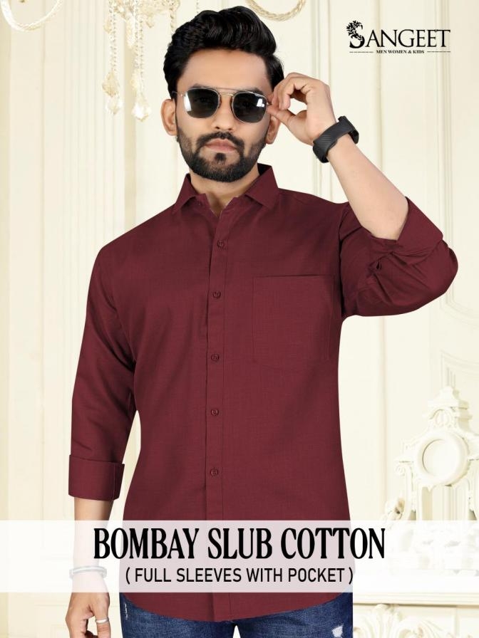 bombay slub cotton readymade casual wear stylish big size mens shirts