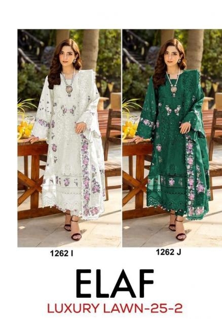 deepsy suits elaf Luxury lawn 25 vol 2 series 1262 Pure cotton wholesale suit 
