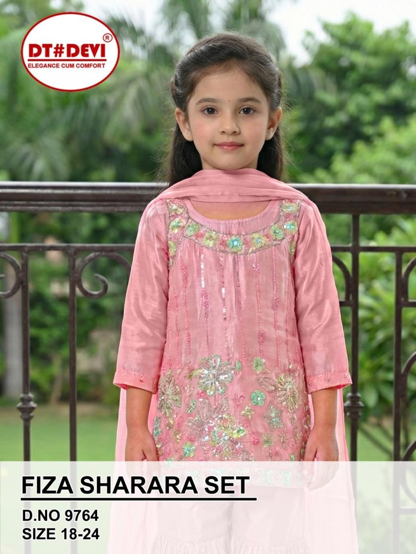 dt devi fiza series 9764 combo kids sharara dress